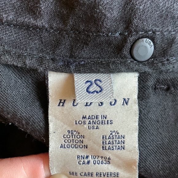 Hudson Black Skinny Jeans 25 - Picture 5 of 6